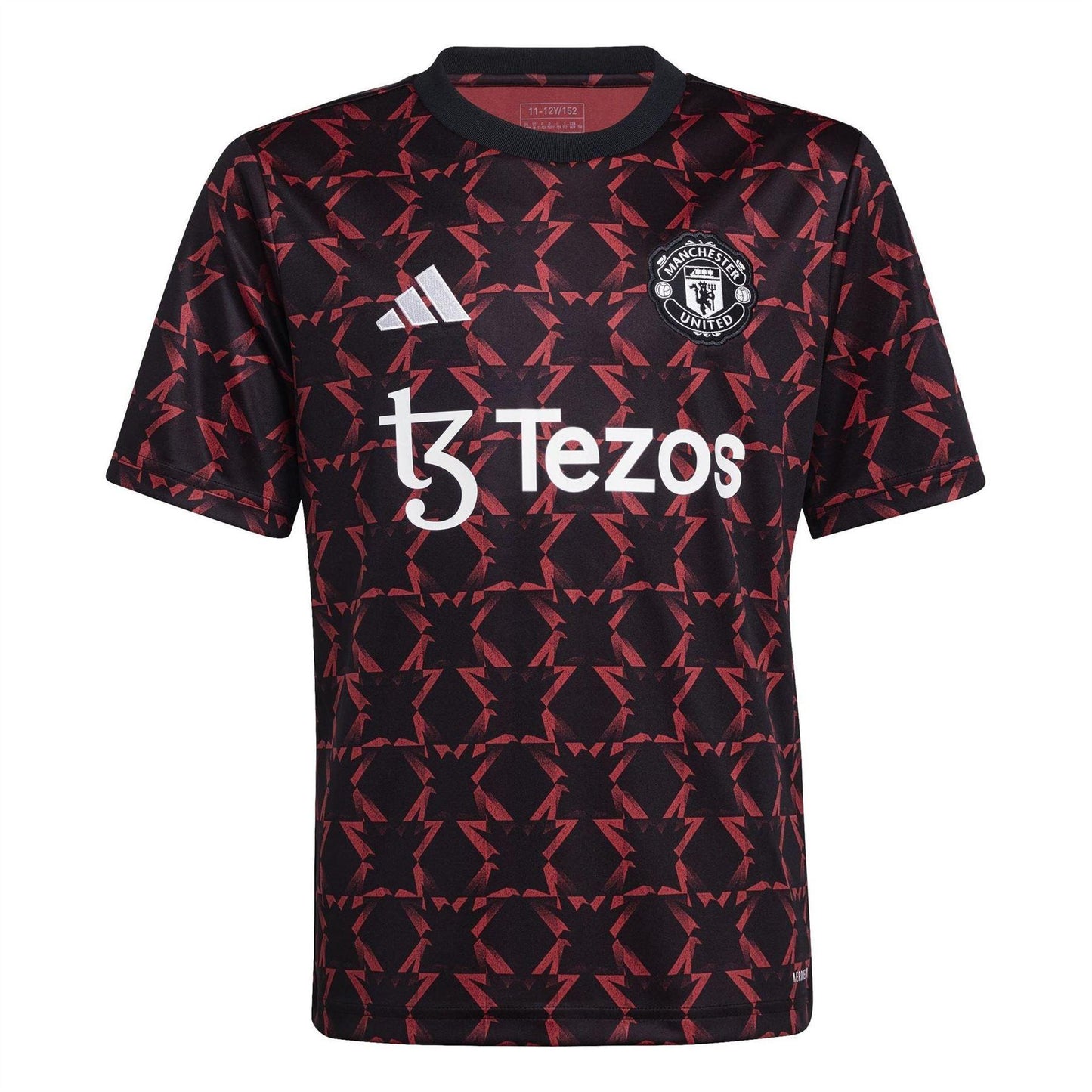 Black - Front - Adidas Childrens-Kids 2024-2025 Manchester United FC Football Jersey
