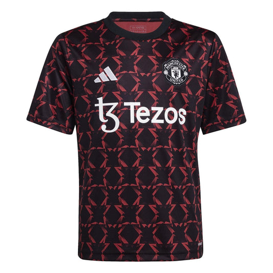 Black - Front - Adidas Childrens-Kids 2024-2025 Manchester United FC Football Jersey