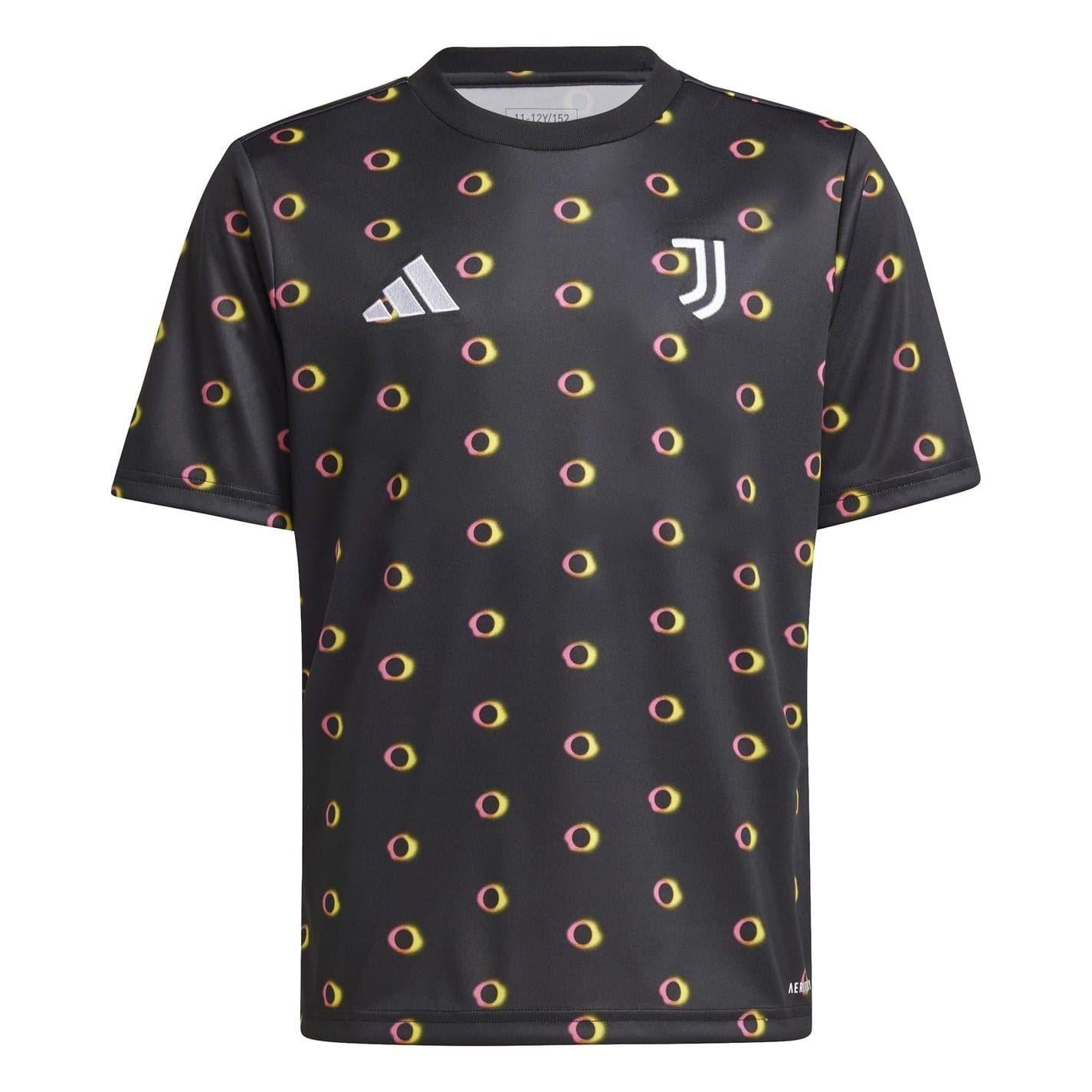 Black - Front - Adidas Childrens-Kids 2024-2025 Juventus FC Football Shirt