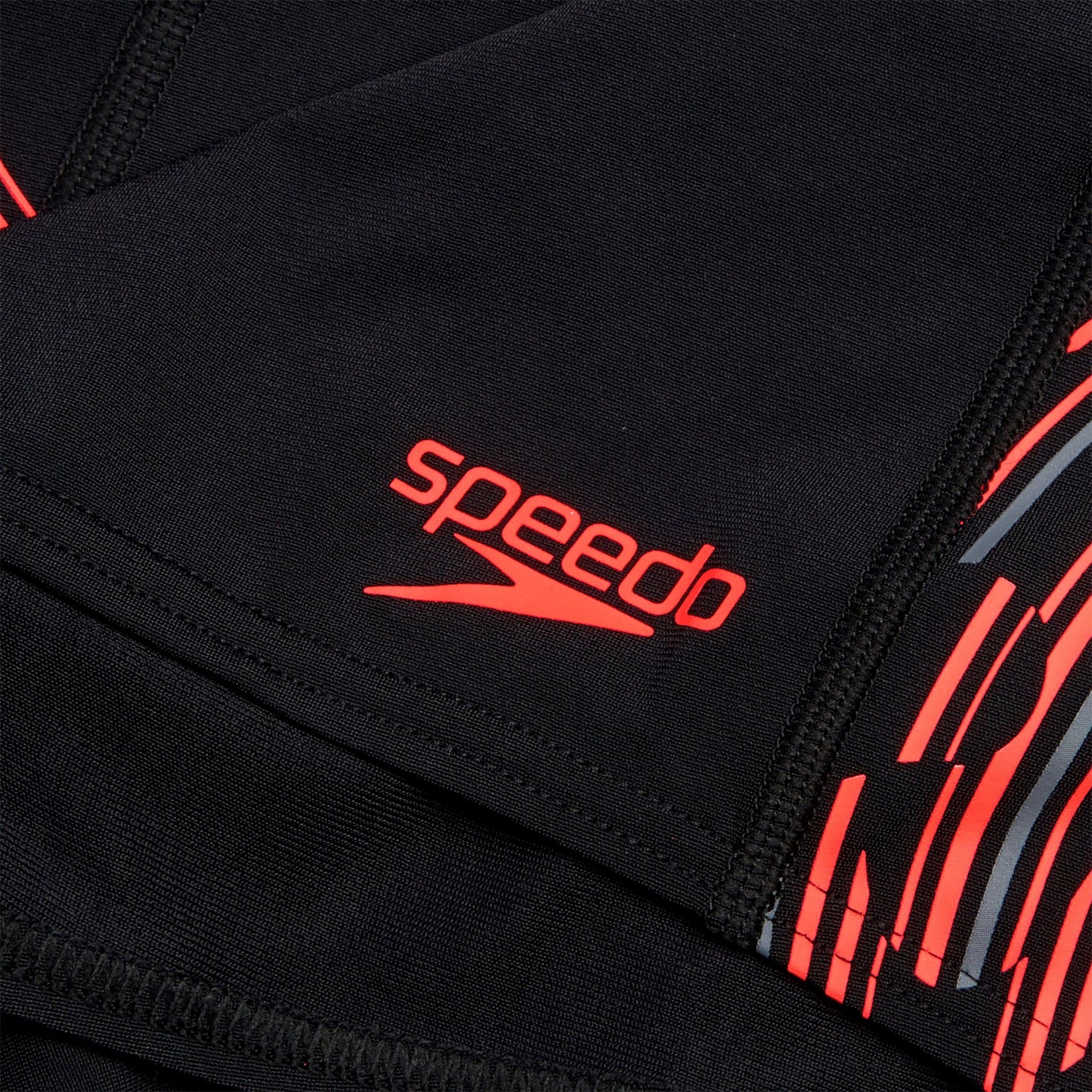 Black-Red - Lifestyle - Speedo Mens Panel Technical Swim Shorts