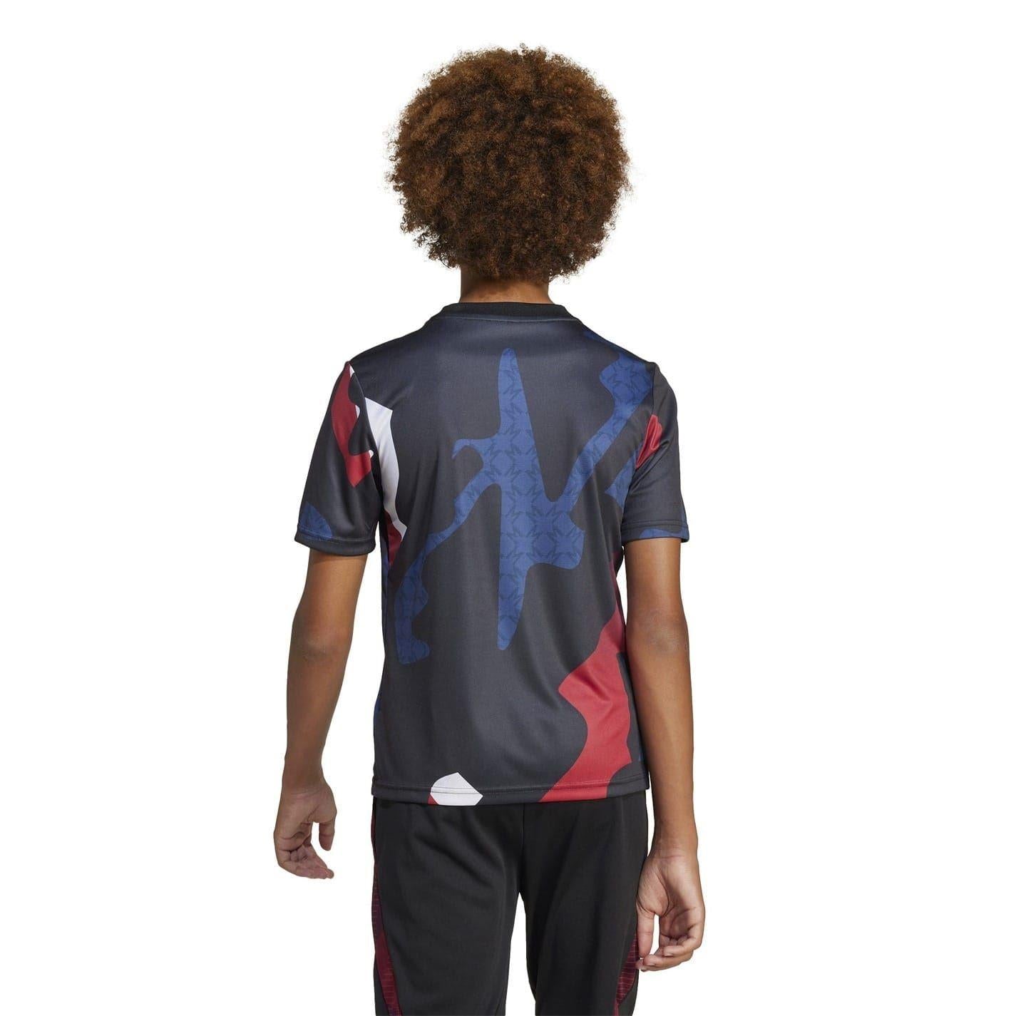 Black-Red - Lifestyle - Adidas Childrens-Kids 2024-2025 Manchester United FC Football Shirt