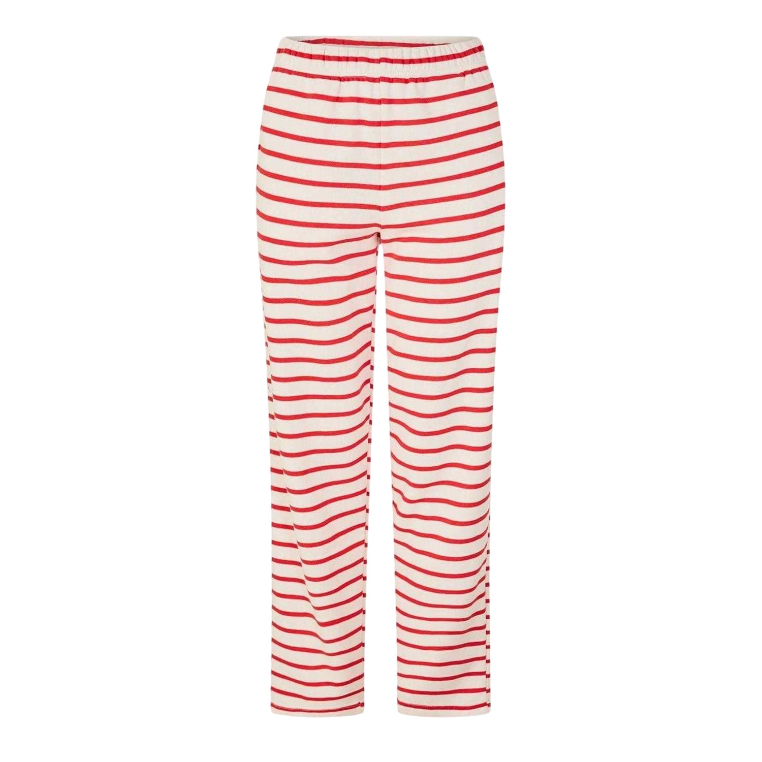Poppy Red - Front - Pieces Womens-Ladies Sweatpants