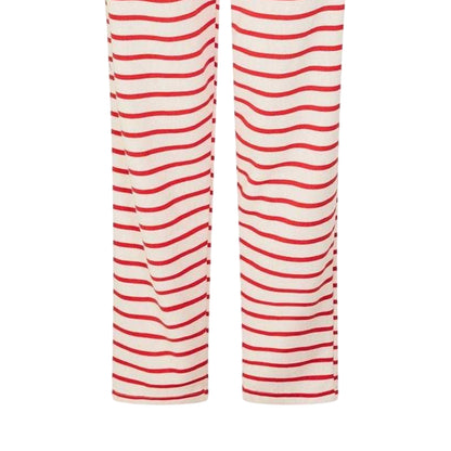 Poppy Red - Side - Pieces Womens-Ladies Sweatpants