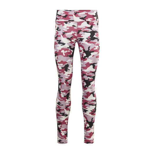 Pink - Front - Reebok Womens-Ladies Camouflage Leggings