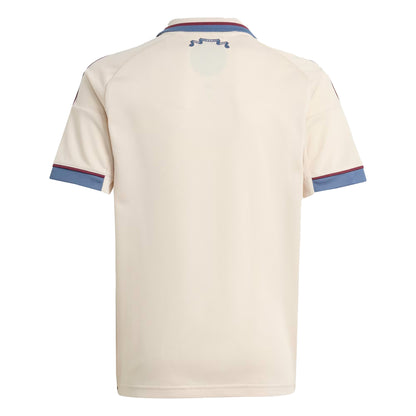 Cream - Back - Adidas Childrens-Kids 25-26 AFC Ajax Football Shirt