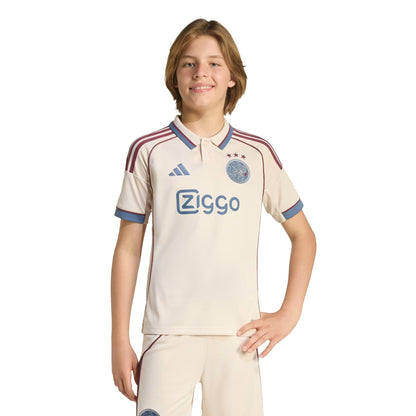 Cream - Lifestyle - Adidas Childrens-Kids 25-26 AFC Ajax Football Shirt