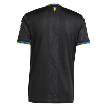 Black - Back - Adidas Childrens-Kids 2025-2026 Manchester United FC Football Shirt