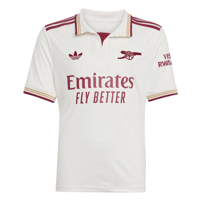 White-Red - Front - Adidas Childrens-Kids 2025-2026 Arsenal FC Football Shirt