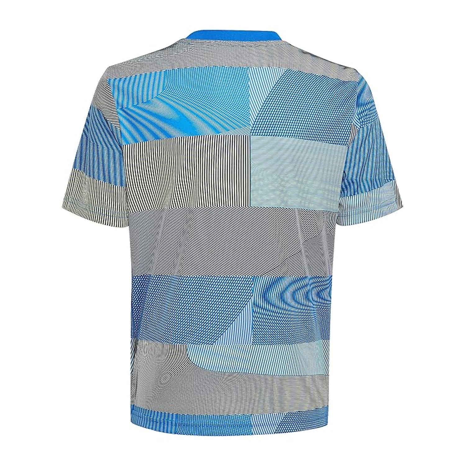 Blue - Back - Adidas Childrens-Kids Pre-Match Real Madrid CF Training Football Shirt