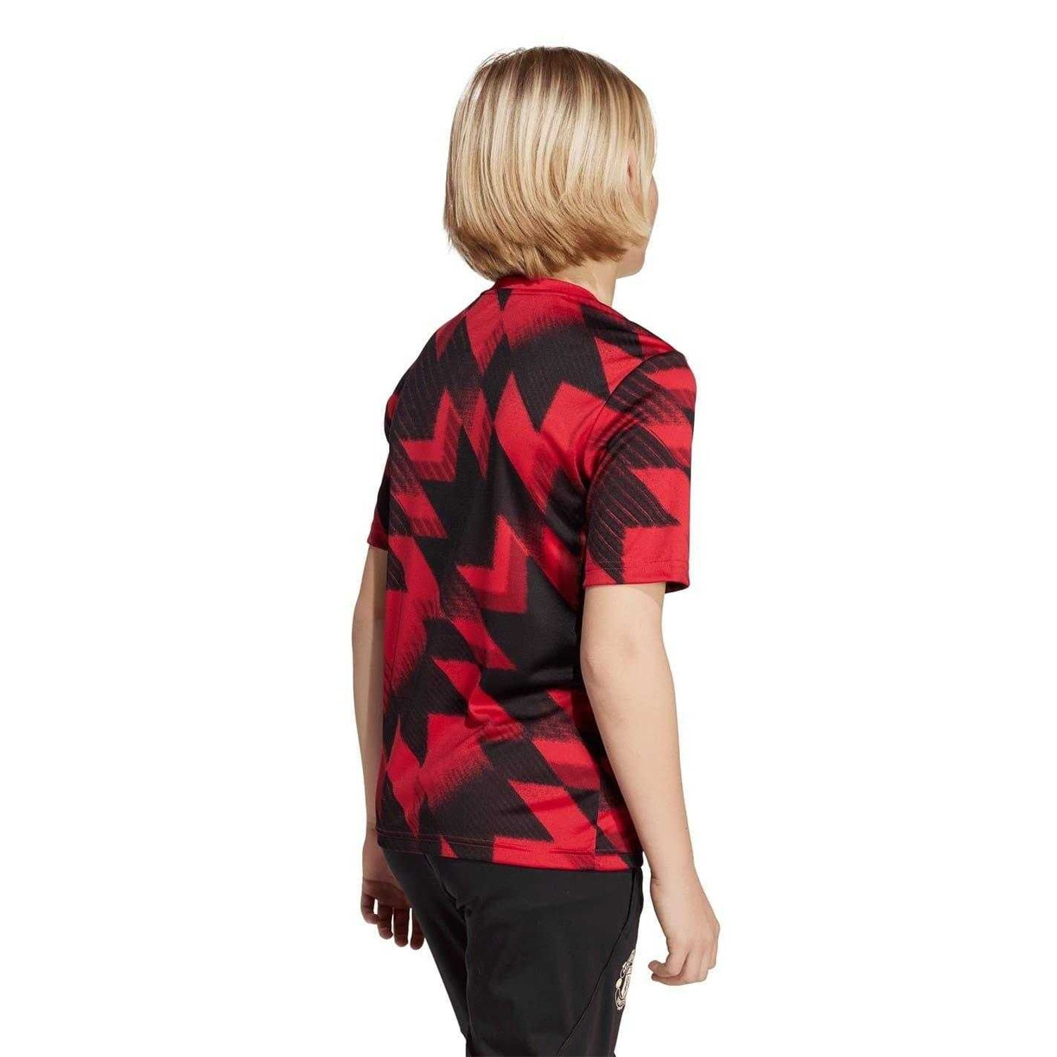 Red - Lifestyle - Adidas Childrens-Kids 2025-2026 Manchester United FC Football Shirt