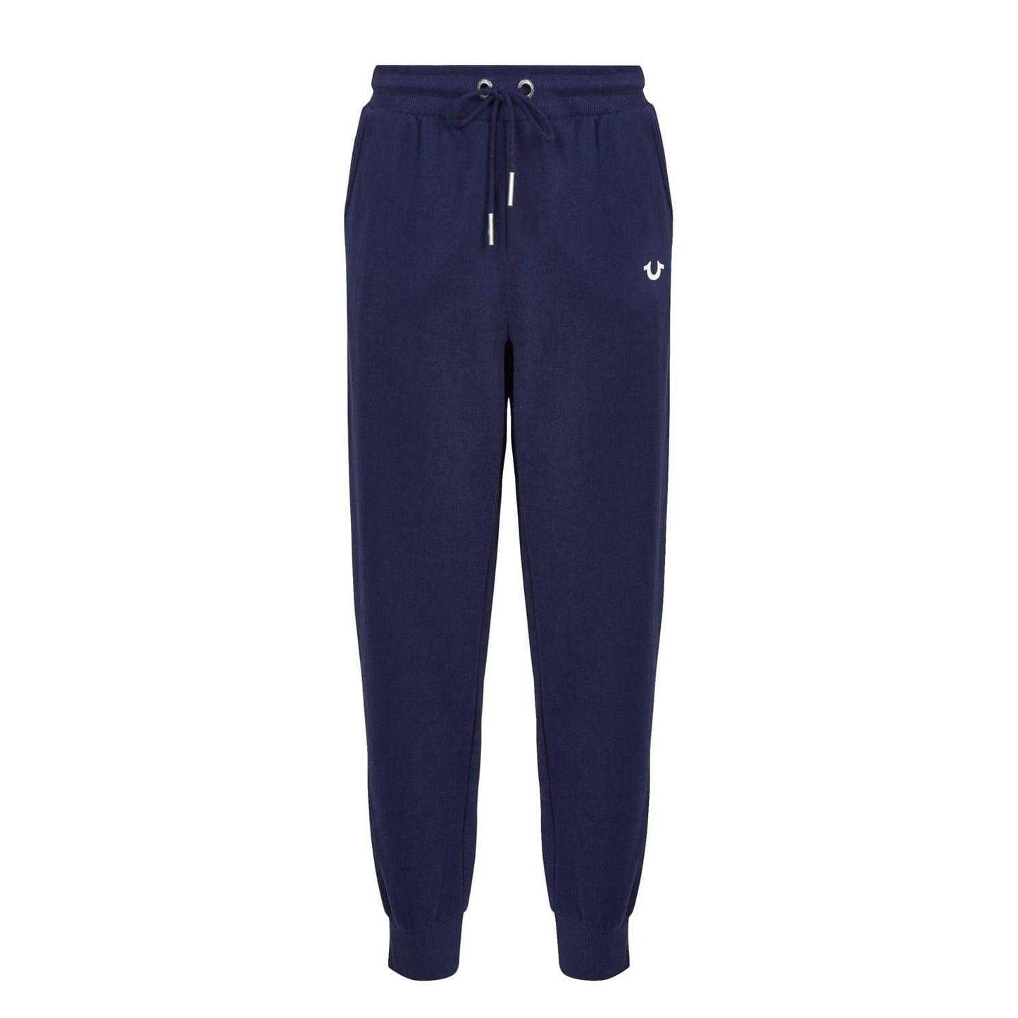 Navy - Front - True Religion Womens-Ladies Cotton Joggers