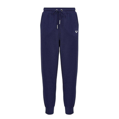 Navy - Front - True Religion Womens-Ladies Cotton Joggers