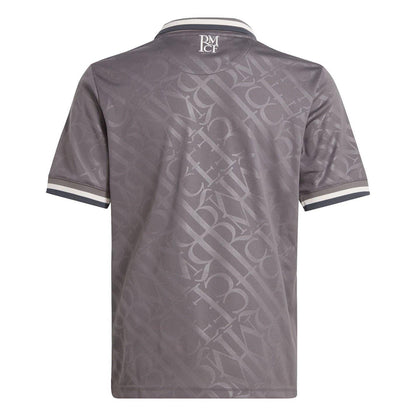 Grey - Back - Adidas Childrens-Kids 2024-2025 Real Madrid CF Football Shirt
