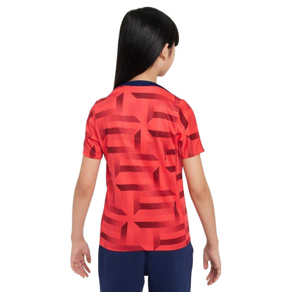 Red-Blue - Back - Nike Childrens-Kids Academy Pro England FA Football Shirt