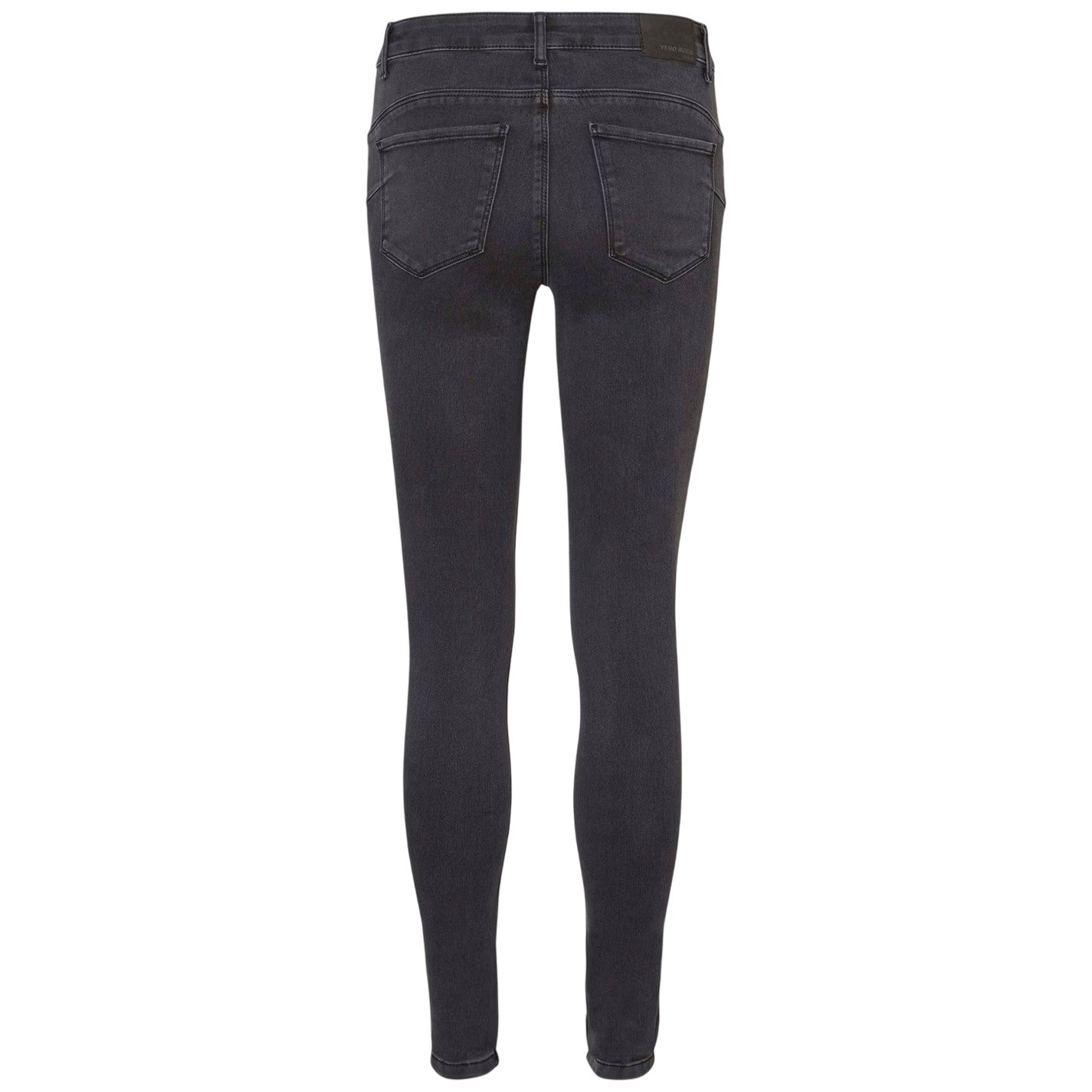 Dark Grey - Back - Vero Moda Womens-Ladies 5 Pockets Slim Jeans