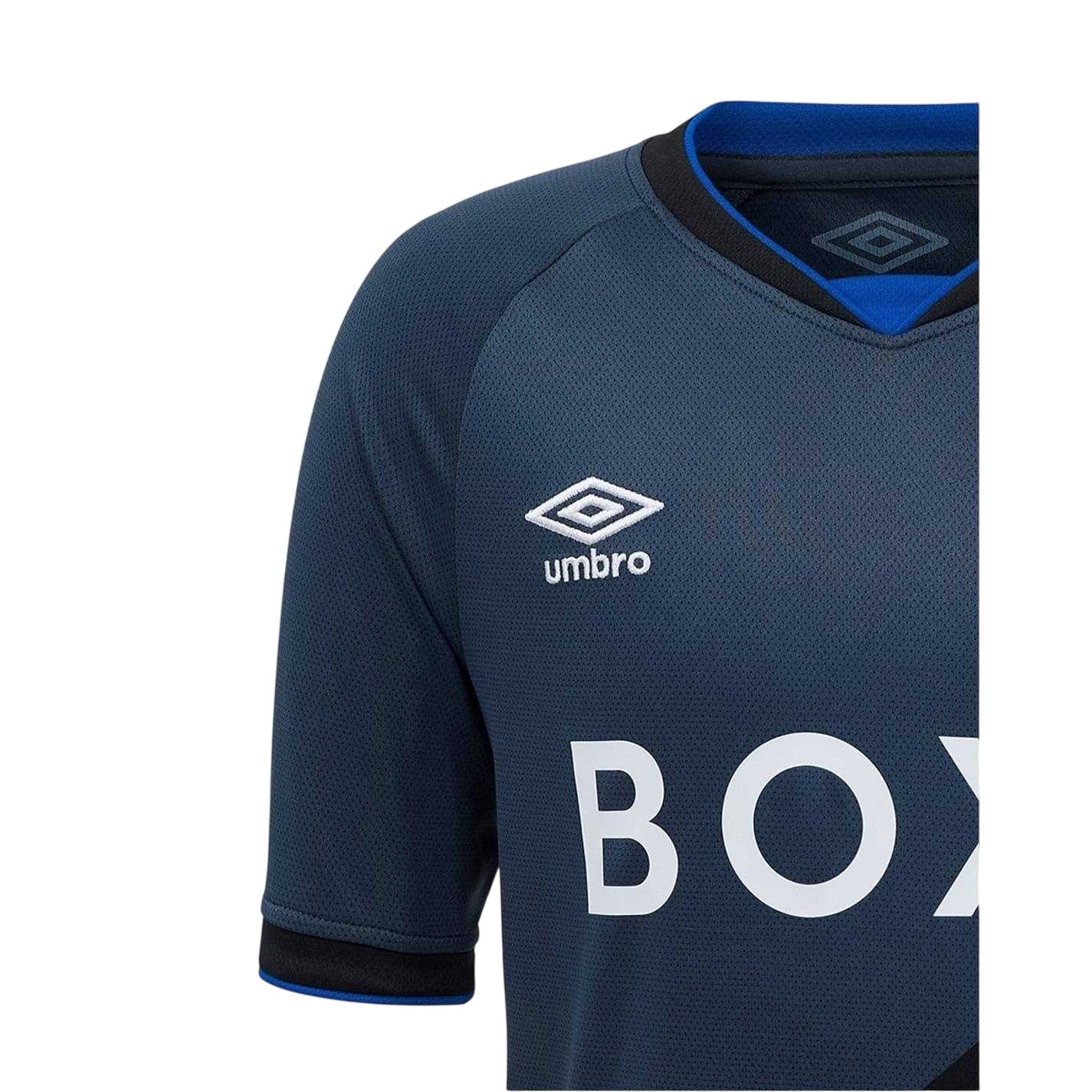 Black - Lifestyle - Umbro Childrens-Kids 2025-2026 Rangers FC Football Shirt