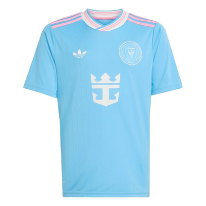 Blue - Front - Adidas Childrens-Kids 2025-2026 Inter Miami CF Football Shirt