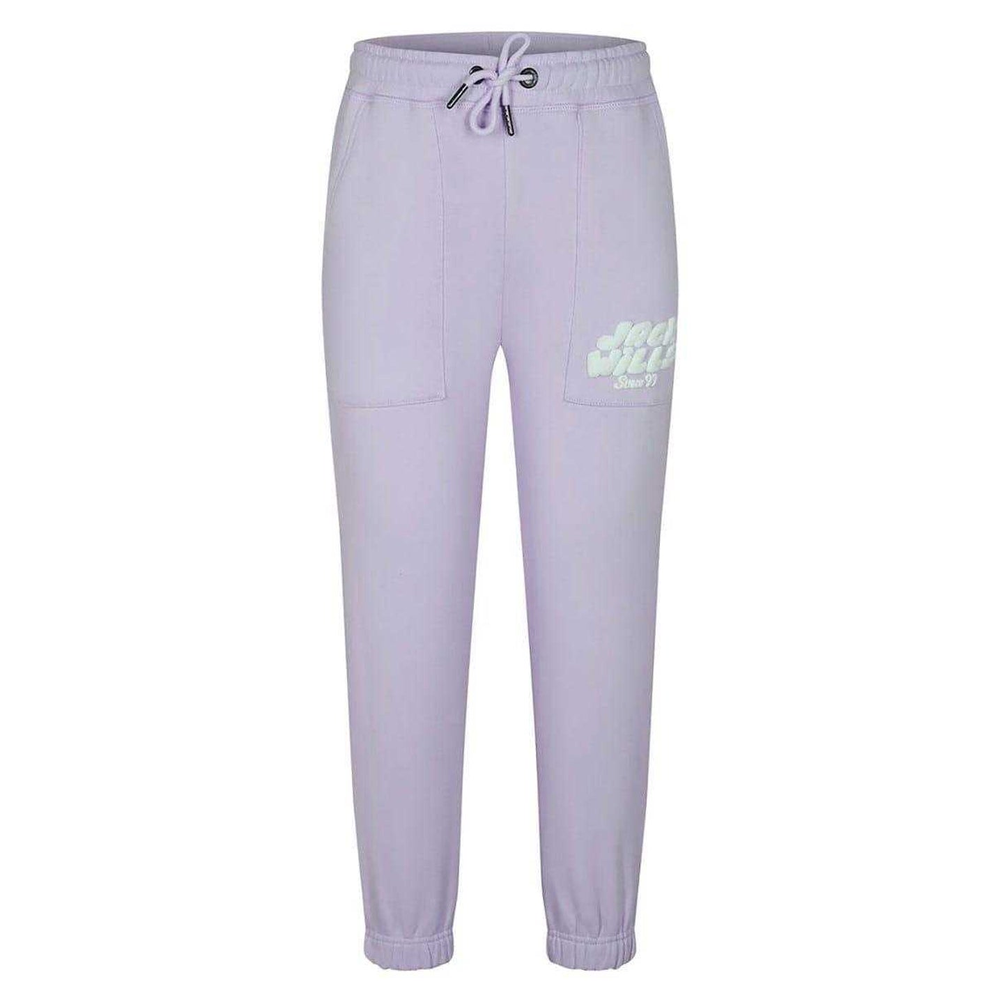Lilac - Front - Jack Wills Girls Logo Regular Joggers