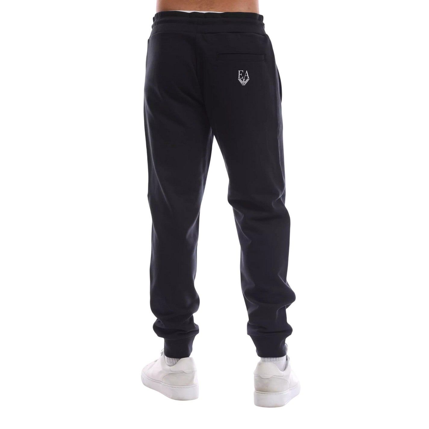 Navy Blue - Back - Emporio Armani EA7 Mens Joggers
