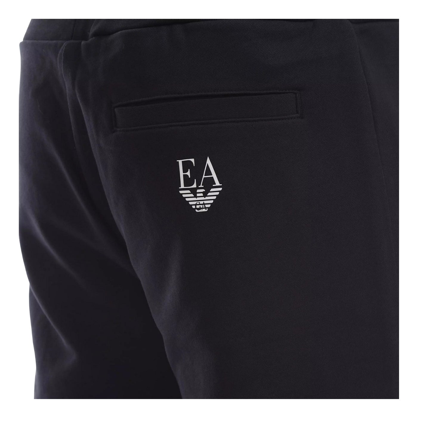 Navy Blue - Side - Emporio Armani EA7 Mens Joggers