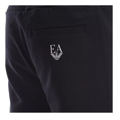 Navy Blue - Side - Emporio Armani EA7 Mens Joggers