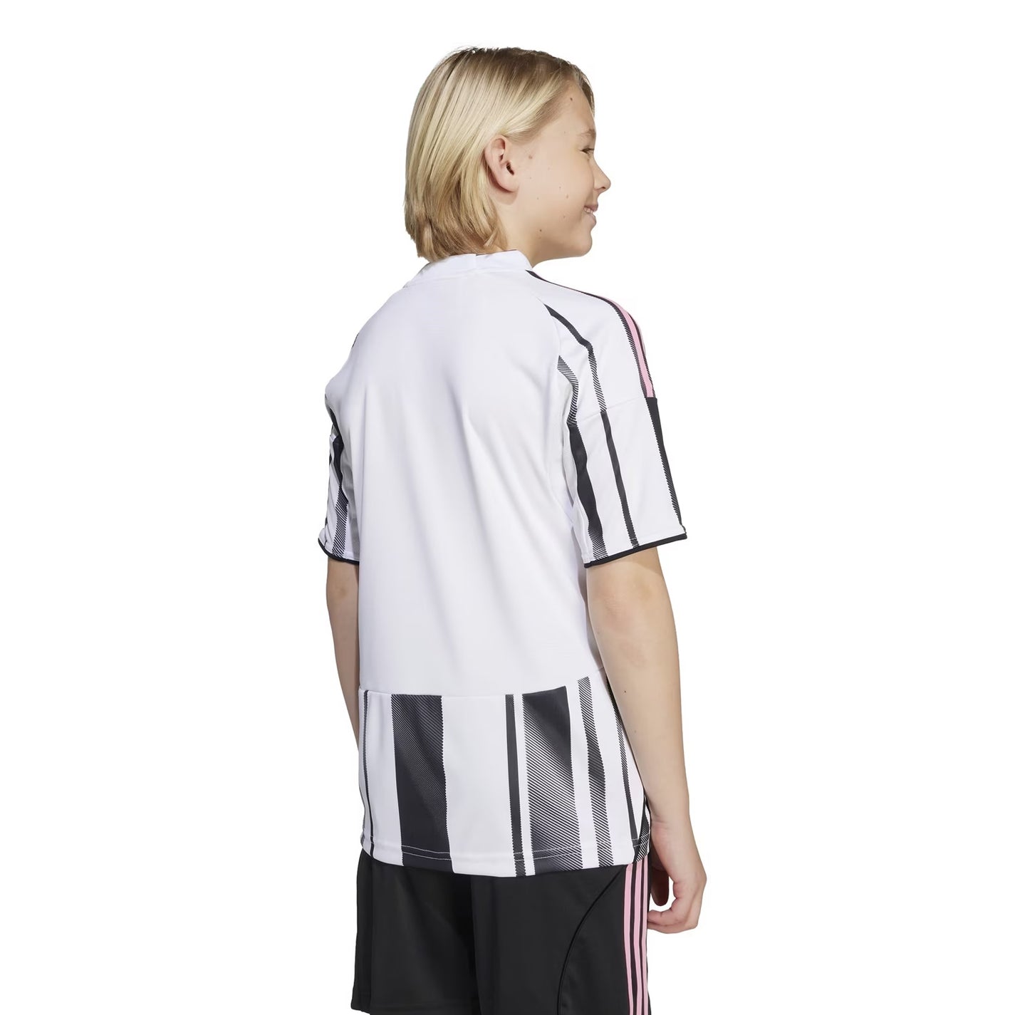 White - Lifestyle - Adidas Childrens-Kids 2025-2026 Juventus FC Home Shirt