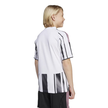 White - Lifestyle - Adidas Childrens-Kids 2025-2026 Juventus FC Home Shirt