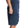 Navy - Lifestyle - Timberland Mens Leather Badge Water Repellent Cargo Shorts
