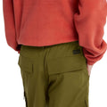 Olive - Lifestyle - Timberland Mens Leather Badge Water Repellent Cargo Shorts