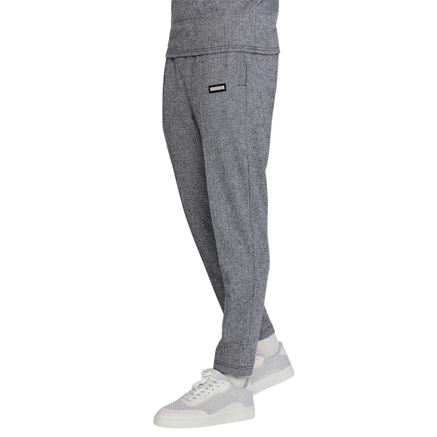 Grey - Front - SikSilk Mens Joggers