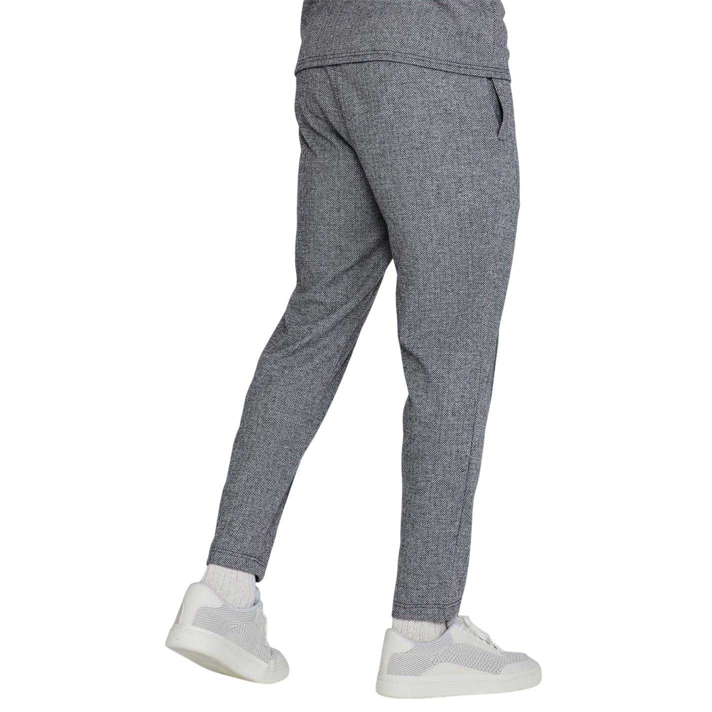 Grey - Back - SikSilk Mens Joggers