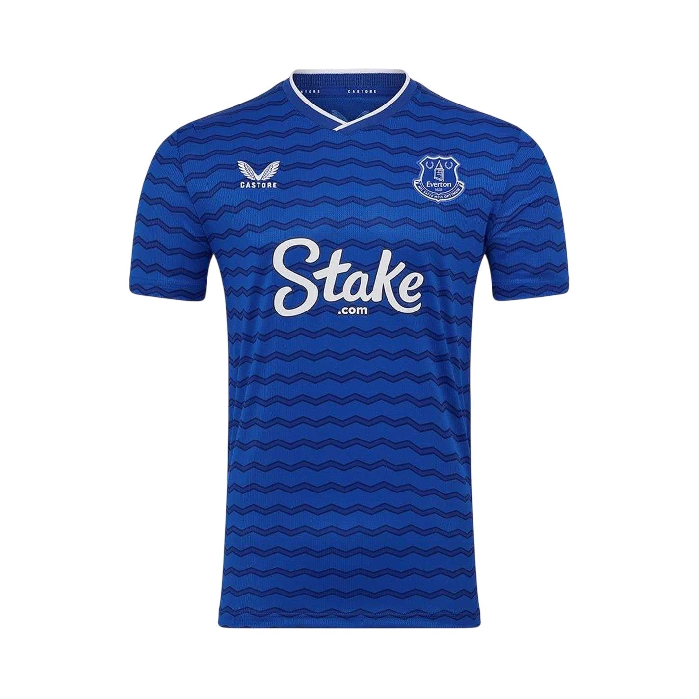 Blue - Front - Castore Childrens-Kids 2025-2026 Everton FC Football Shirt