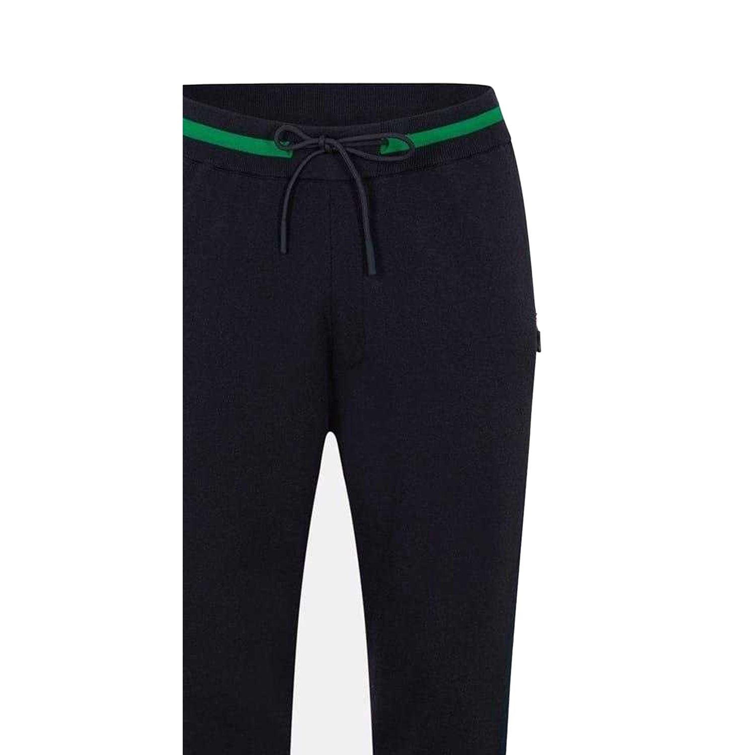 Dark Blue - Side - Boss Mens Stripe Detail Slim Joggers