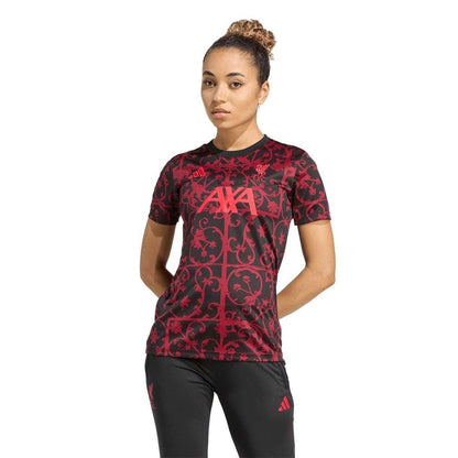 Black - Side - Adidas Womens-Ladies 2025-2026 Liverpool FC Football Shirt