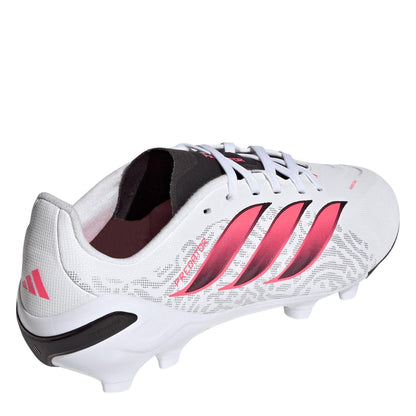 White-Coral - Lifestyle - Adidas Childrens-Kids Predator League Firm Ground Football Boots