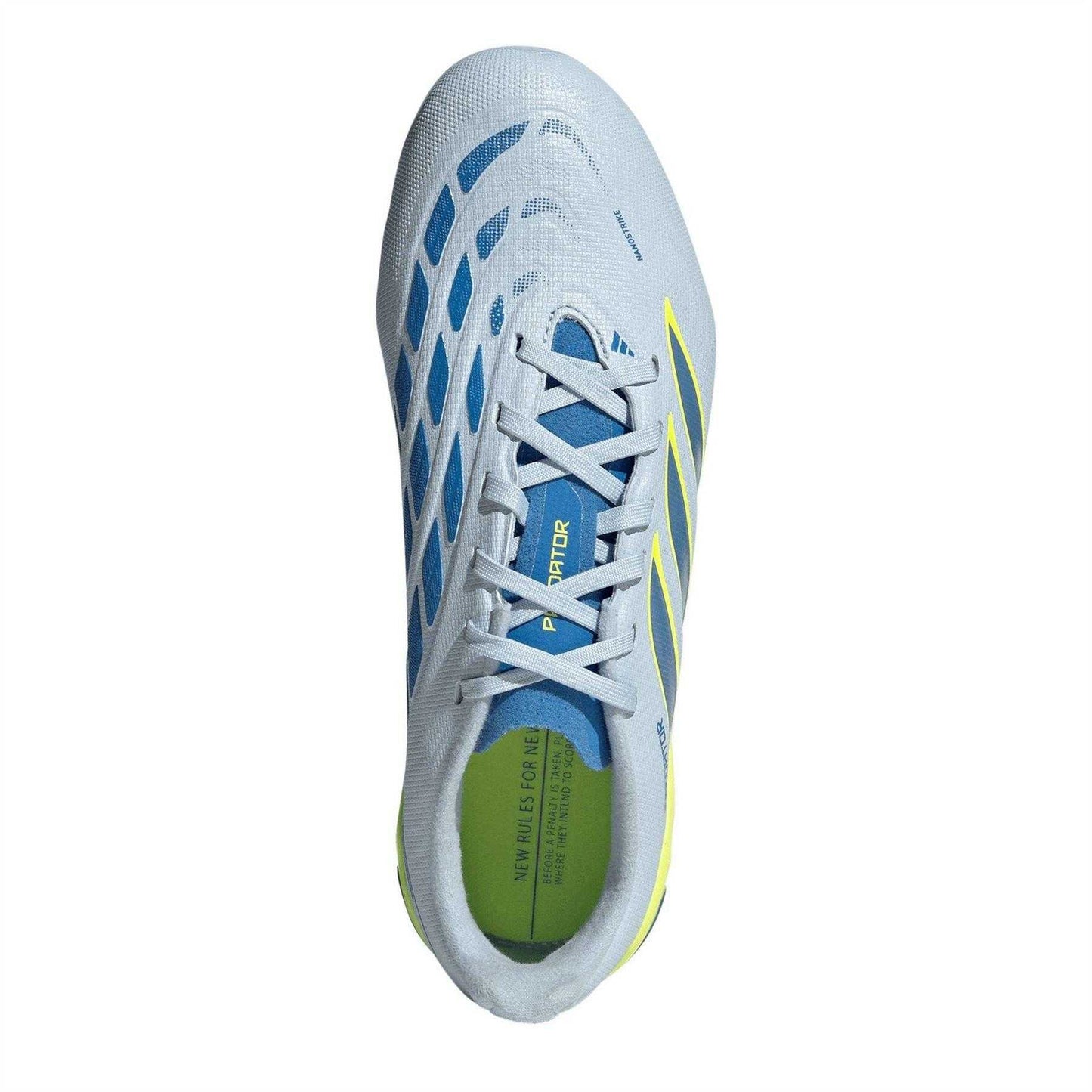 Blue-Yellow - Lifestyle - Adidas Childrens-Kids Predator League Firm Ground Football Boots