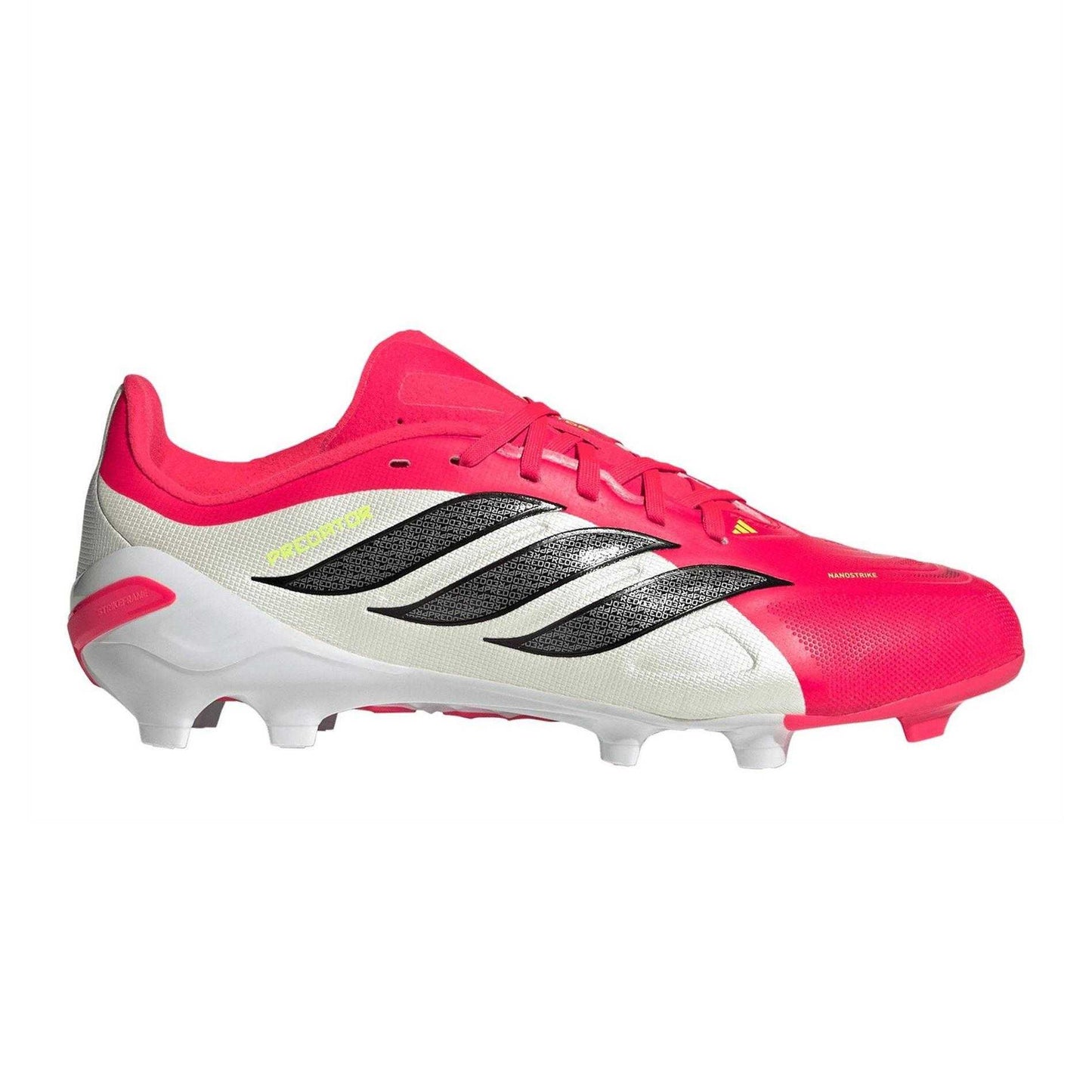 Red-White - Front - Adidas Childrens-Kids Predator League Firm Ground Football Boots
