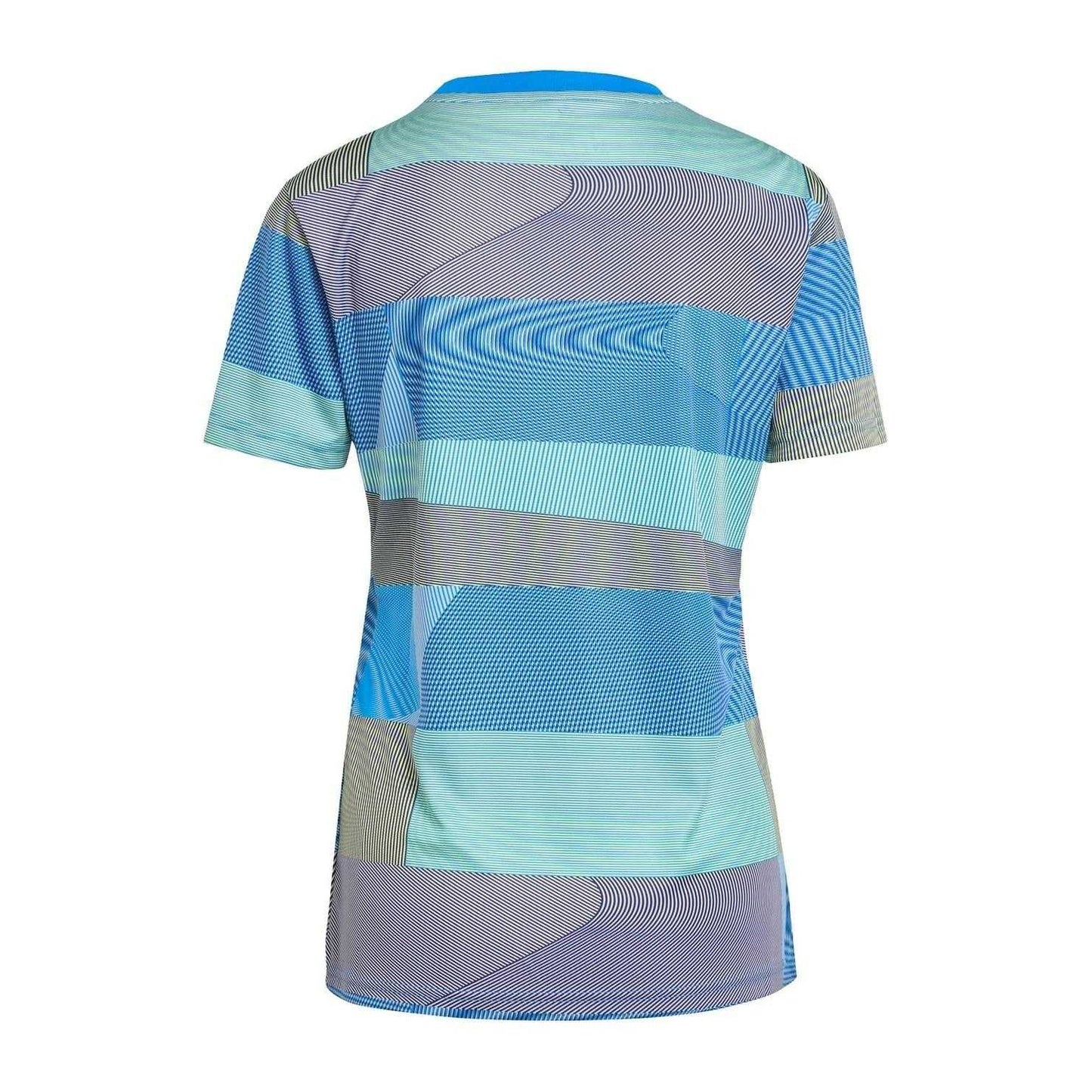 Blue - Back - Adidas Womens-Ladies Pre-Match Real Madrid CF Football Jersey