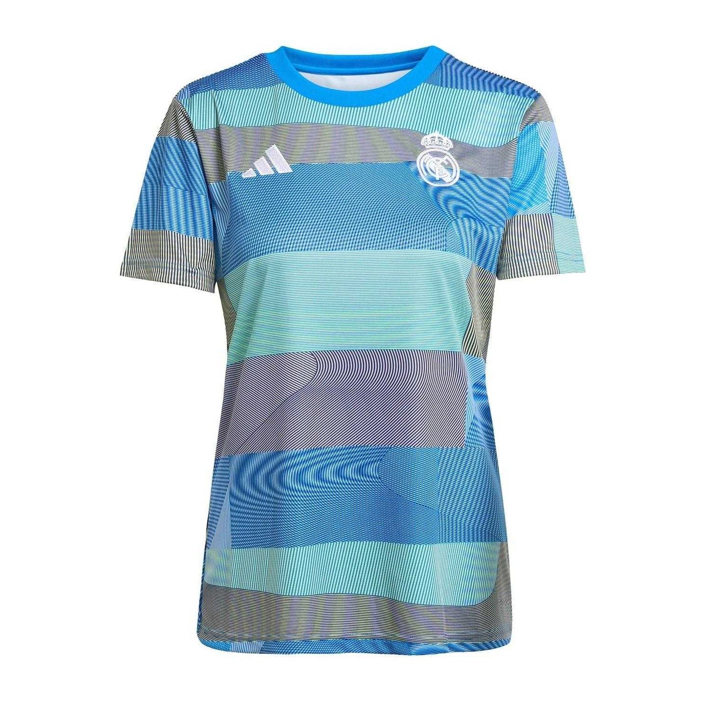 Blue - Front - Adidas Womens-Ladies Pre-Match Real Madrid CF Football Jersey