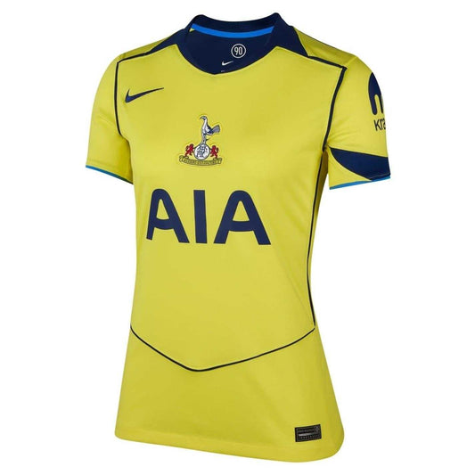 Yellow-Blue - Front - Nike Womens-Ladies Third Tottenham Hotspur FC Football Shirt