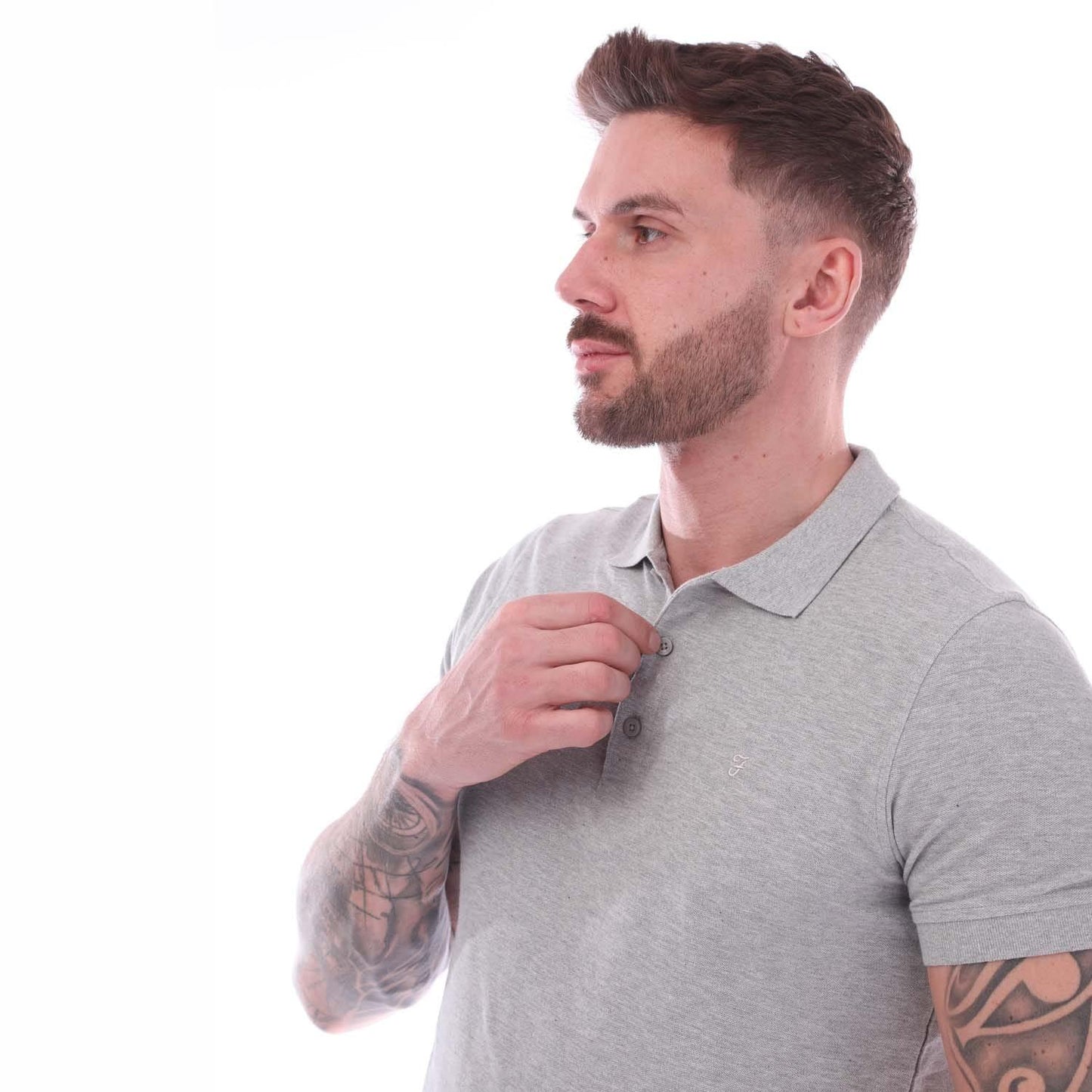 Grey Marl - Lifestyle - Farah Mens Cove Polo Shirt