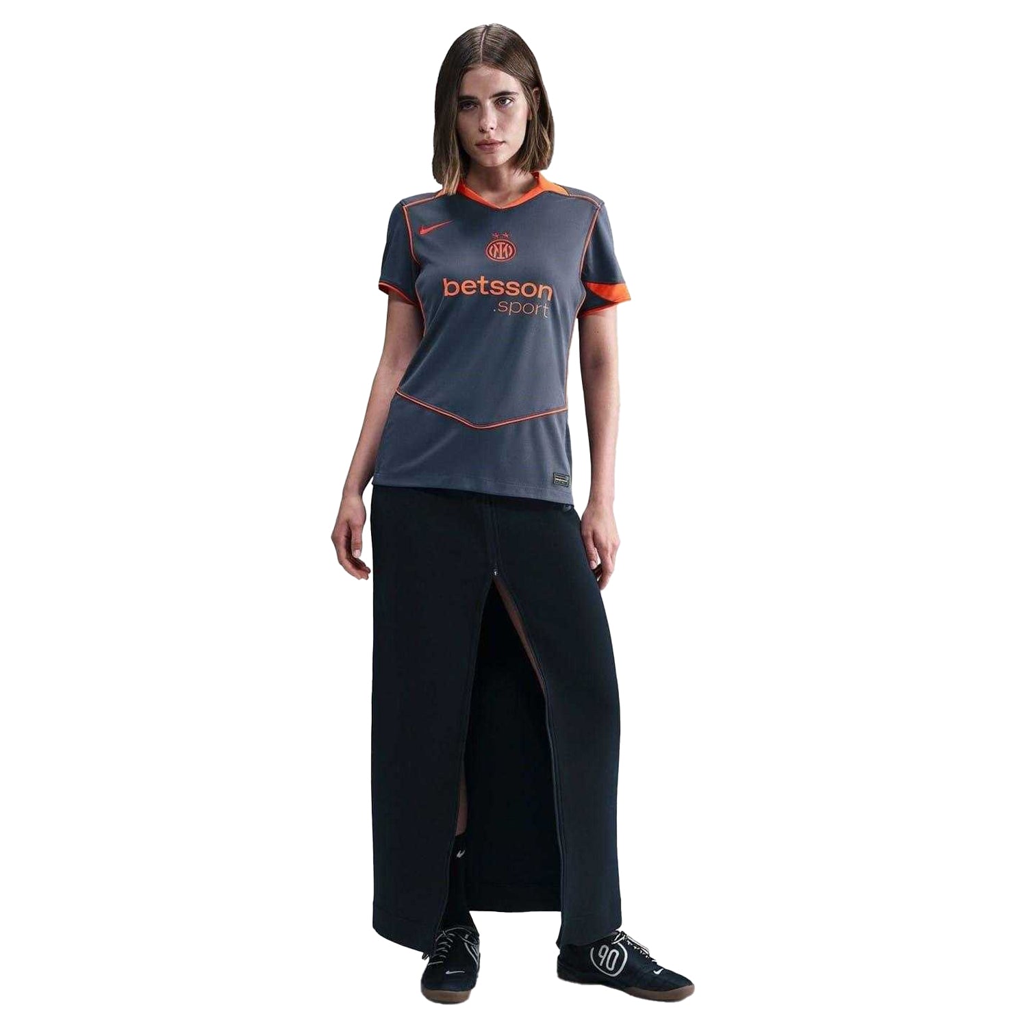 Blue-Orange - Lifestyle - Nike Womens-Ladies Third Inter Milan FC Sport Football Shirt