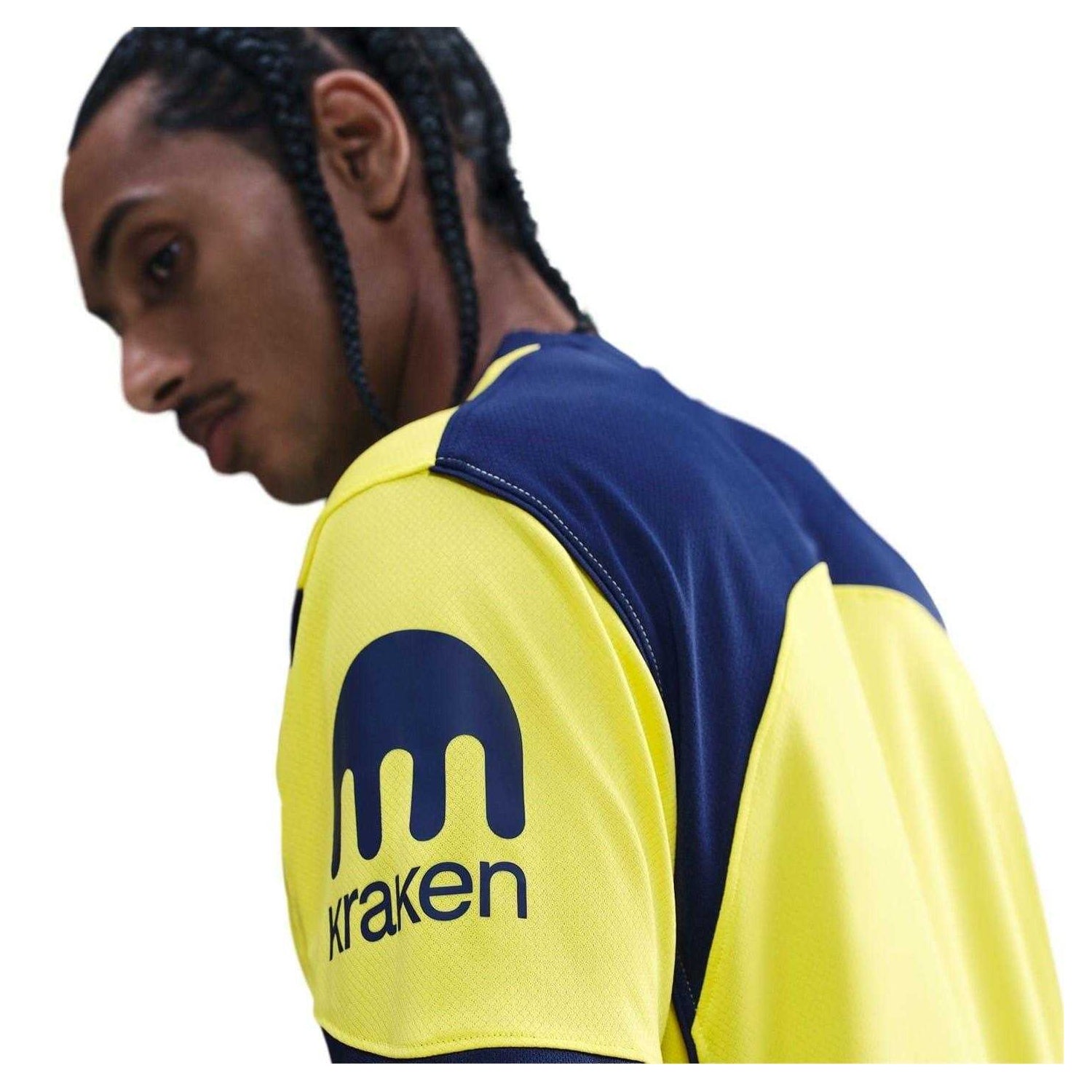 Yellow-Blue Print - Side - Nike Unisex Adult Third Tottenham Hotspur FC Football Shirt