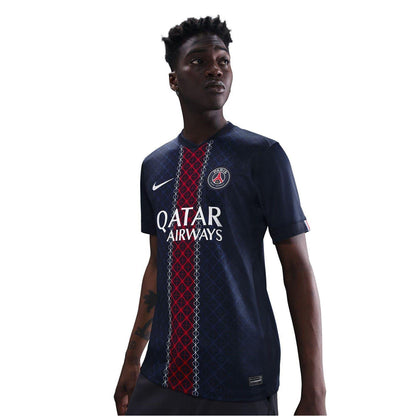 Midnight Navy - Front - Nike Unisex Adult 2025-2026 Paris Saint Germain FC Football Shirt