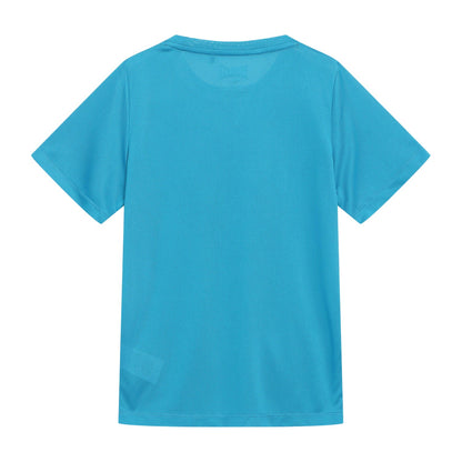 Blue - Back - Everlast Childrens-Kids Basketball Cotton Regular T-Shirt