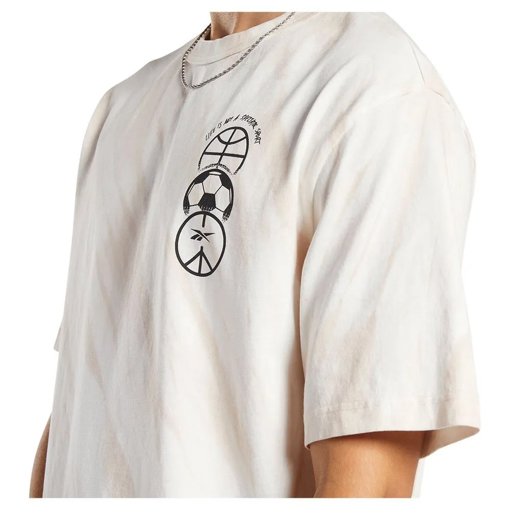 Black-White - Side - Reebok Mens Block Party T-Shirt