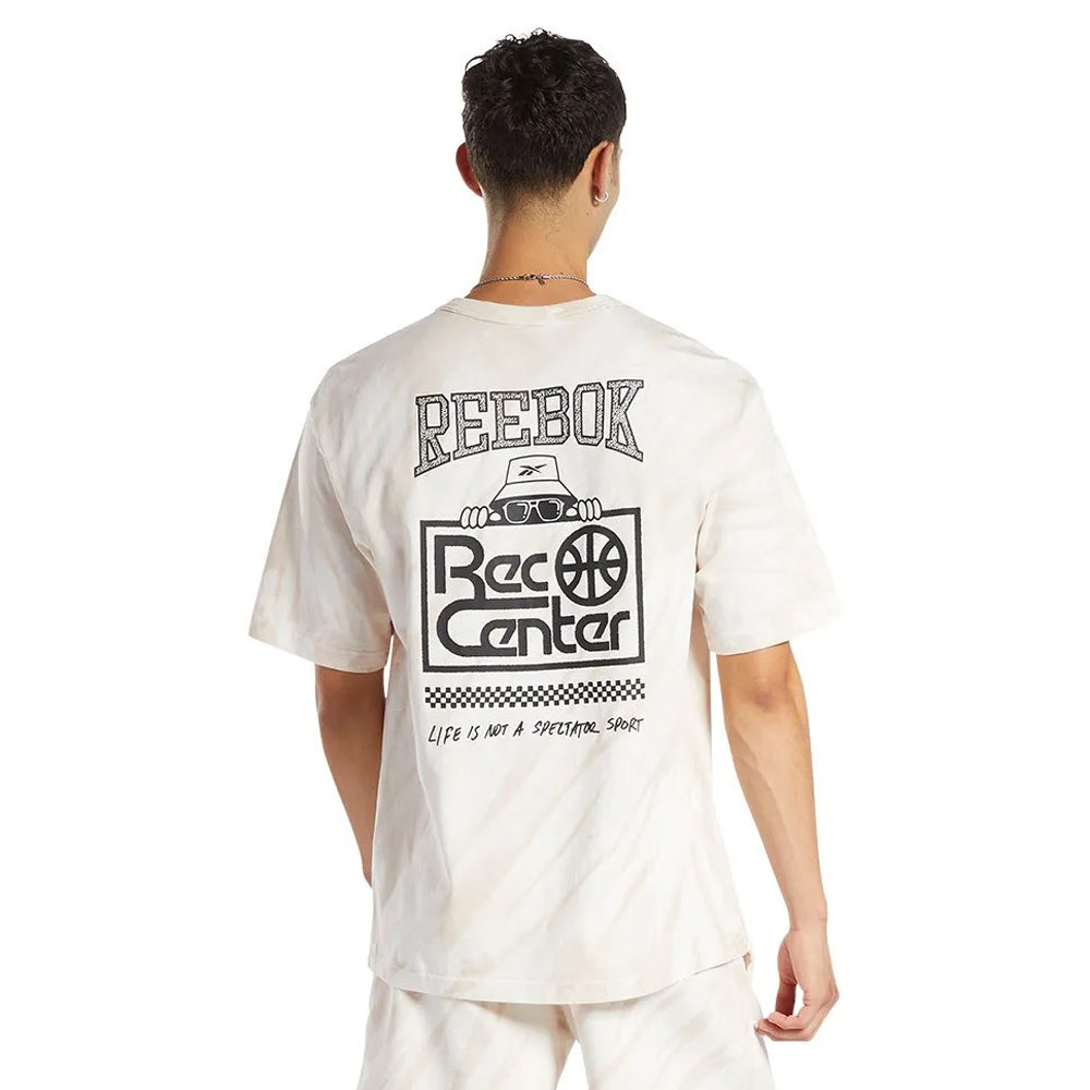 Black-White - Pack Shot - Reebok Mens Block Party T-Shirt