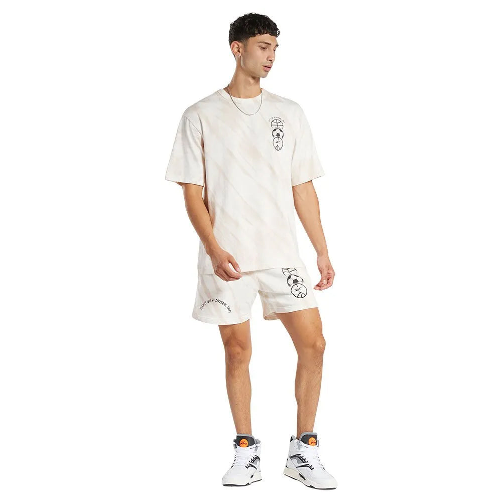 Black-White - Close up - Reebok Mens Block Party T-Shirt