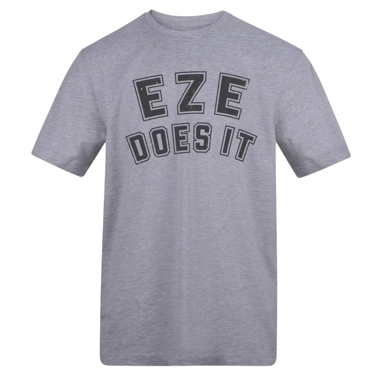 Grey - Front - AWD Unisex Adult Eze Does It Football T-Shirt