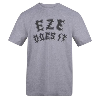 Grey - Front - AWD Unisex Adult Eze Does It Football T-Shirt